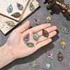 Bohemian Dyed Synthetic Turquoise Pendants FIND-YWC0003-02AB-01-5