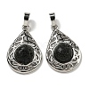 Natural Lava Rock Pendants G-Q158-05P-28-1