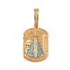 304 Stainless Steel with Rhinestone Pendants Hand Polished LS-STAS-Z171-25G-02-1