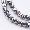 Electroplate Glass Bead Strands LS-EGLA-R042-4mm-06-3