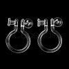 Resin Clip-on Earring Findings X1-FIND-H046-12-2