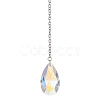 Round & Heart & Teardrop & Cone Glass Pendant Decoraiton HJEW-JM02271-3