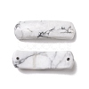 Natural Howlite Connector Charms G-D460-02M-4