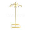 Rotatable Crown Iron Necklace Display Stands with Trays PW-WG5F7B2-01-1