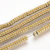Electroplate Non-magnetic Synthetic Hematite Beads Spacers Strands G-Q486-73F-1
