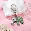 Alloy Rhinestone Keychain KEYC-YW00178-03-1