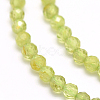 Natural Peridot Beads Strands G-F509-12-3mm-4