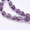 Glass Beads Strands GLAA-R024-6x4mm-2-3