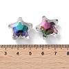 UV Plating Rainbow Iridescent Acrylic Beads OACR-H112-20B-3