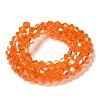 Transparent Electroplate Glass Beads Strands EGLA-A039-T3mm-B11-2