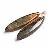 Natural Picasso Jasper Pendants G-G827-01D-2