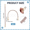2Pcs Alloy Rhinestone Round Cord Bag Handles AJEW-PH0007-73C-2