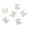 Tarnish Resistant 304 Stainless Steel Letter Charms X-STAS-O072-M-2
