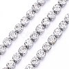 304 Stainless Steel Rhinestone Strass Chains STAS-T055-12P-B-1