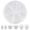 300Pcs 3 Style Resin Beads RESI-CA0001-15-1