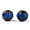 Handmade Gold Sand Lampwork Beads LAMP-T019-12mm-06-3