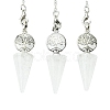 Natural Quartz Crystal Cone Dowsing Pendulum Big Pendants G-C114-02P-21-1