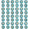 24Pcs 12 Styles Synthetic Turquoise Beads G-PH0002-77-1
