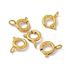 PVD Vacuum Plating 201 Stainless Steel Spring Ring Clasps STAS-J401-LD023-8-3