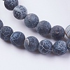 Natural Weathered Agate Beads Strands G-G589-8mm-M-3