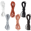 PandaHall Elite 24 Yards 6 Colors Cowhide Leather Cord WL-PH0004-14-1