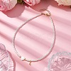 Brass Micro Pave Grade AAA Cubic Zirconia Letter Pendant Necklaces NJEW-JN04771-12-2