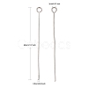 Tarnish Resistant 304 Stainless Steel Eye Pin STAS-E013-0.6x40mm-5