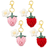4Pcs 2 Style Handmade Cotton Keychains KEYC-PH01612-1