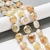 Natural Citrine Beads Strands G-NH0004-028-2