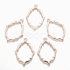 Rack Plating Alloy Open Back Bezel Pendants LS-X-PALLOY-Q351-06RG-FF-1