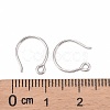 Anti-Tarnish Rhodium Plated 925 Sterling Silver Earring Hooks STER-N0001-028-3