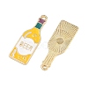 Alloy Enamel Pendants FIND-H020-01D-G-2