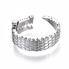 Brass Micro Pave Clear Cubic Zirconia Cuff Rings RJEW-S045-021P-NR-4