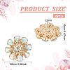 6Pcs Acrylic Rhinestone Buttons DIY-FG0004-60B-2