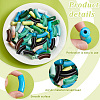 84pcs 14 Style Opaque Acrylic Beads SACR-PH0001-63-4