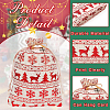 32Pcs 8 Styles Christmas Rectangle Printed Cotton & Linen Candy Gift Drawstring Bags ABAG-BC0001-48-4