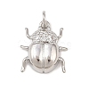 Brass Micro Pave Cubic Zirconia Pendants KK-G544-09P-02-1