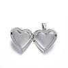 Tarnish Resistant 316 Stainless Steel Locket Pendants STAS-N0016-04P-3