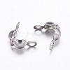 Tarnish Resistant 304 Stainless Steel Bead Tips STAS-K146-071-8x4mm-1