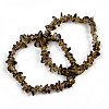 Unisex Chip Natural Quartz Crystal Beaded Stretch Bracelets BJEW-S143-36-1-1