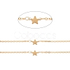 PVD Vacuum Plating 304 Stainless Steel Star Link Cable Chains CHS-E006-08G-2