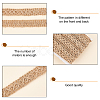 Braided Burlap Ribbon OCOR-WH0079-53C-4