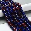 Spray Painted Crackle Glass Beads Strands CCG-Q002-10mm-12-1
