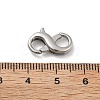 304 Stainless Steel Spring Gate Rings. 8-Shaped STAS-V008-30P-3