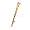 304 Stainless Steel Hair Bobby Pins Findings STAS-F329-02C-G-1