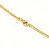 304 Stainless Steel Curb Chain/Twisted Chain Necklace Making STAS-A028-N108G-3