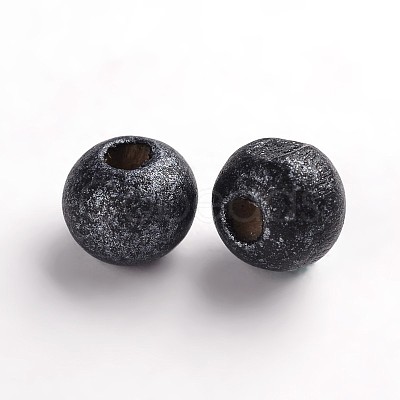 Round Natural Wood Beads WOOD-Q017-6mm-09-LF-1