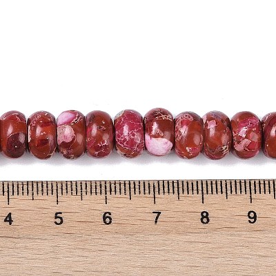 Dyed Synthetic Imperial Jasper Beads Strands G-P529-E01-A06-1