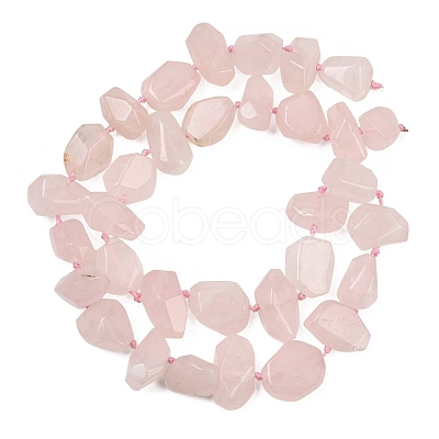 Natural Rose Quartz Beads Strands GG-CBA3D9B-12-1