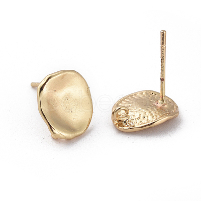 Brass Stud Earring Findings X-KK-S348-414-1